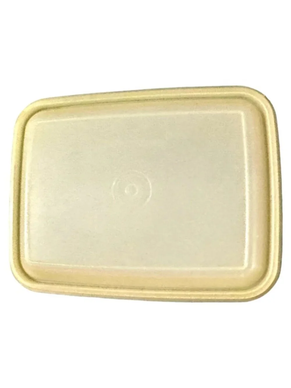 Vintage Tupperware Freeze-n-Save Ice Cream Keeper 1254 Almond Bottom 1255 Sheer